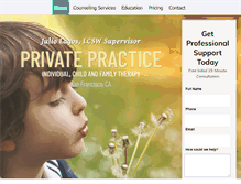 Tablet Screenshot of juliolagostherapy.com